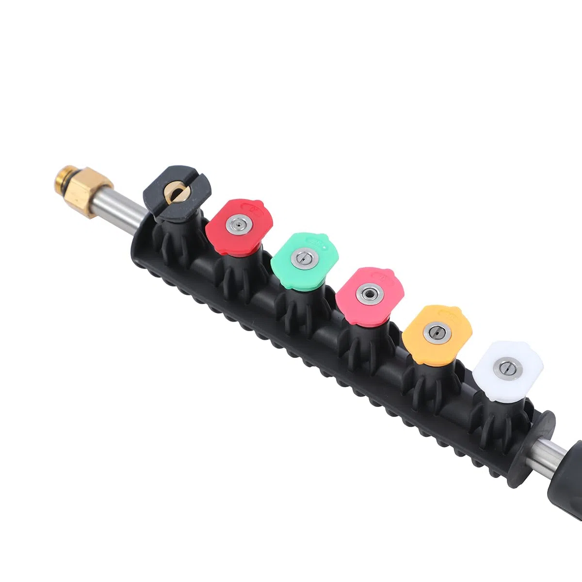 AIM Tools Varita de Extensión para Lavadora a Presión 10 Piezas 4000PSI Lanza de Lavadora Eléctrica con 5 Puntas de Boquilla, Conexión Rápida de 1/4", Accesorio Limpiador de Canalones