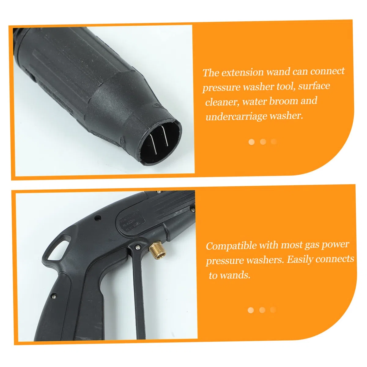 1juego Boquilla De Alta Presión para Limpiadoras De Coches Accesorios De Lavado De Herramienta De Extensión Compatible PSI para Limpiar Patios Vehículos y Superficies Exteriores