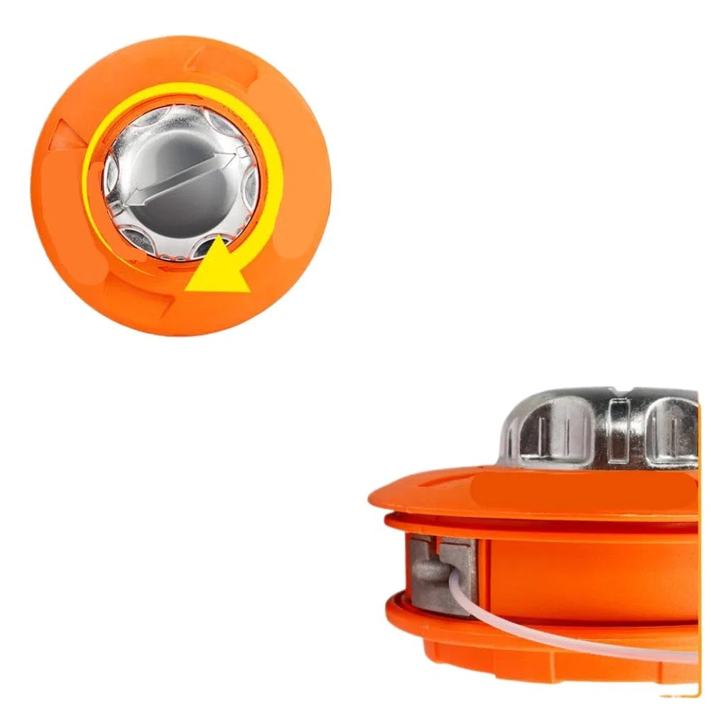 Carrete de aluminio y nailon para cortacésped, 2 líneas, cabezal de corte, sierra de hilo compatible con CMCP M10