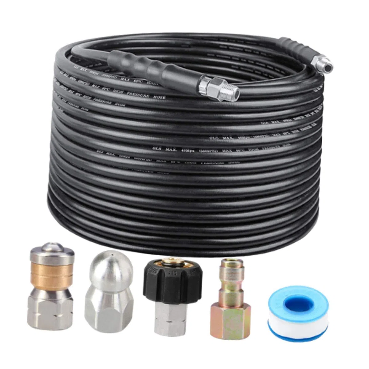 Kit de Limpieza de Desagües con Hidrolavadora para Fregaderos de Cocina Y Tuberías de Drenaje.