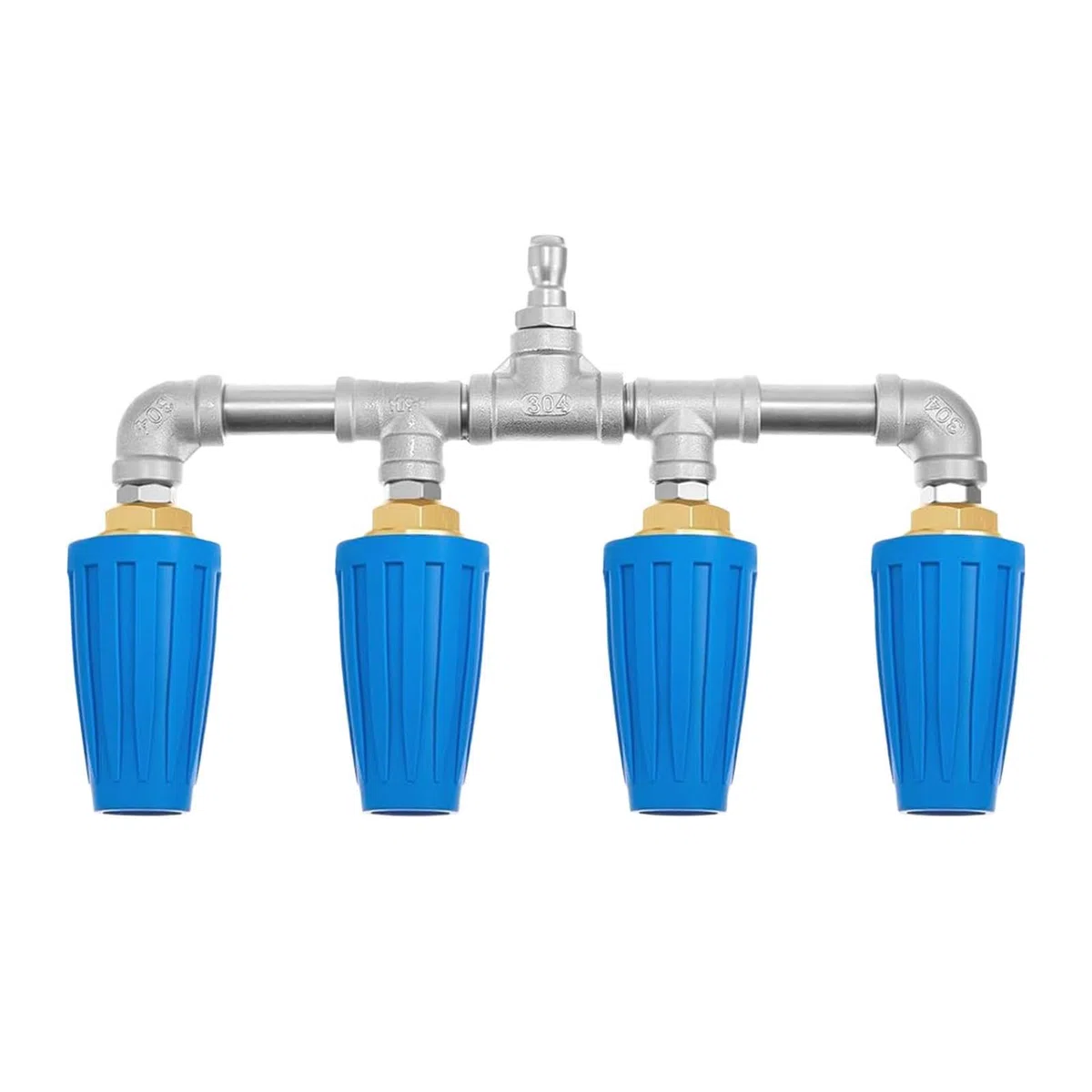 Boquilla de manguera de presión | Pulverizador de agua de acero inoxidable, manguera - Boquilla de presión | para lavado de coches, jardinería, riego, patios, hogar, balcón, patio, garaje, limpieza de