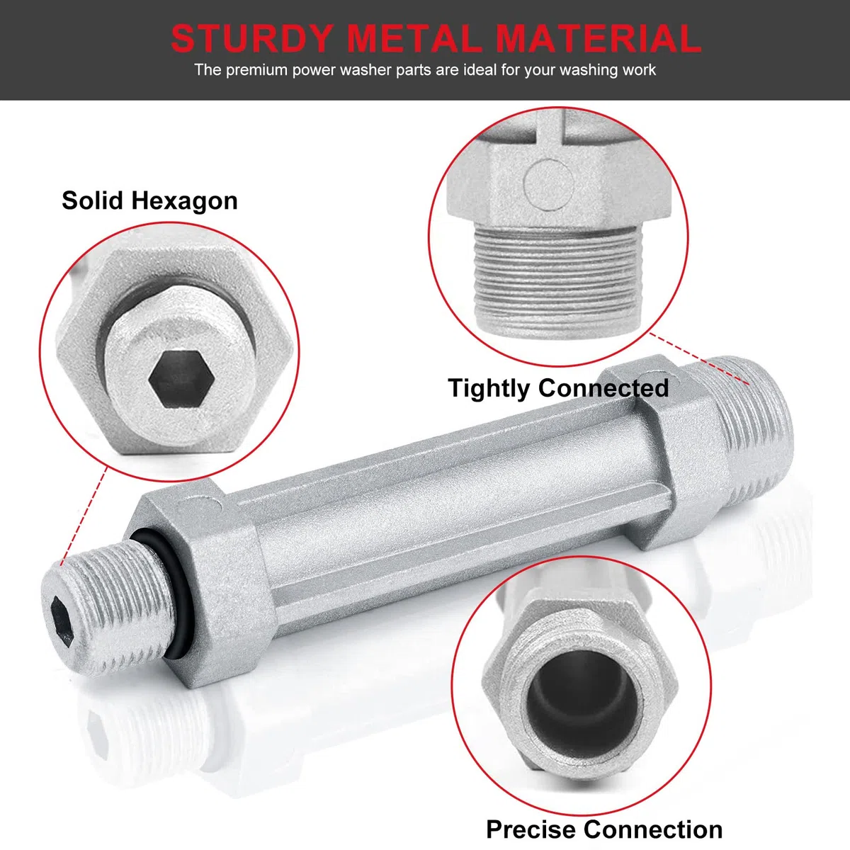 UTNVBTR Piezas de lavadora a presión para bomba de lavado a presión, piezas de lavadora eléctrica Craftsman, reemplazo de tubo de salida 190589GS 201497GS 190634GS compatible