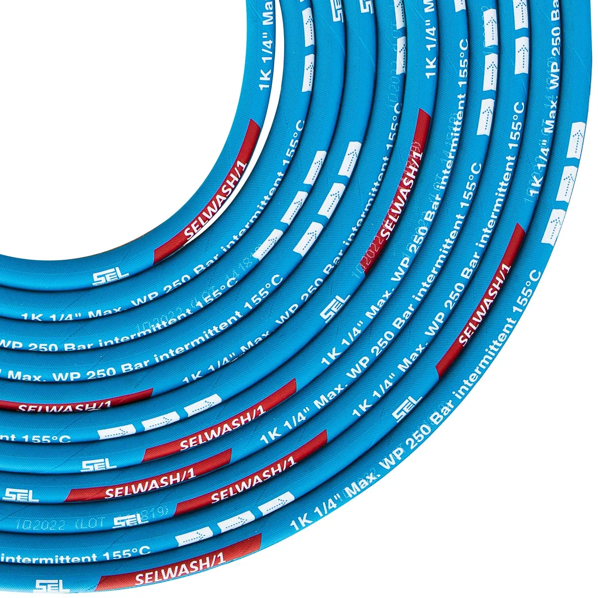 Tubo de manguera para limpiadora de alta presión - Recambio de manguera de extensión Kärcher - 250bar DN6 Profi M22x1,5 Manguera de alta presión para Kärcher HD HDS - Azul - Manguera de 15 m