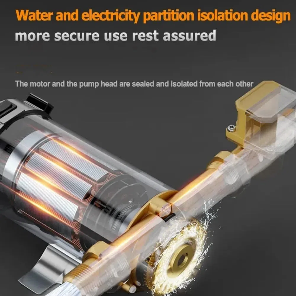 Bomba de agua de refuerzo automática electrónica para ducha de casa lavadora bomba refuerzo de presión de agua a chorro para hogar fregadero cocina (260W)