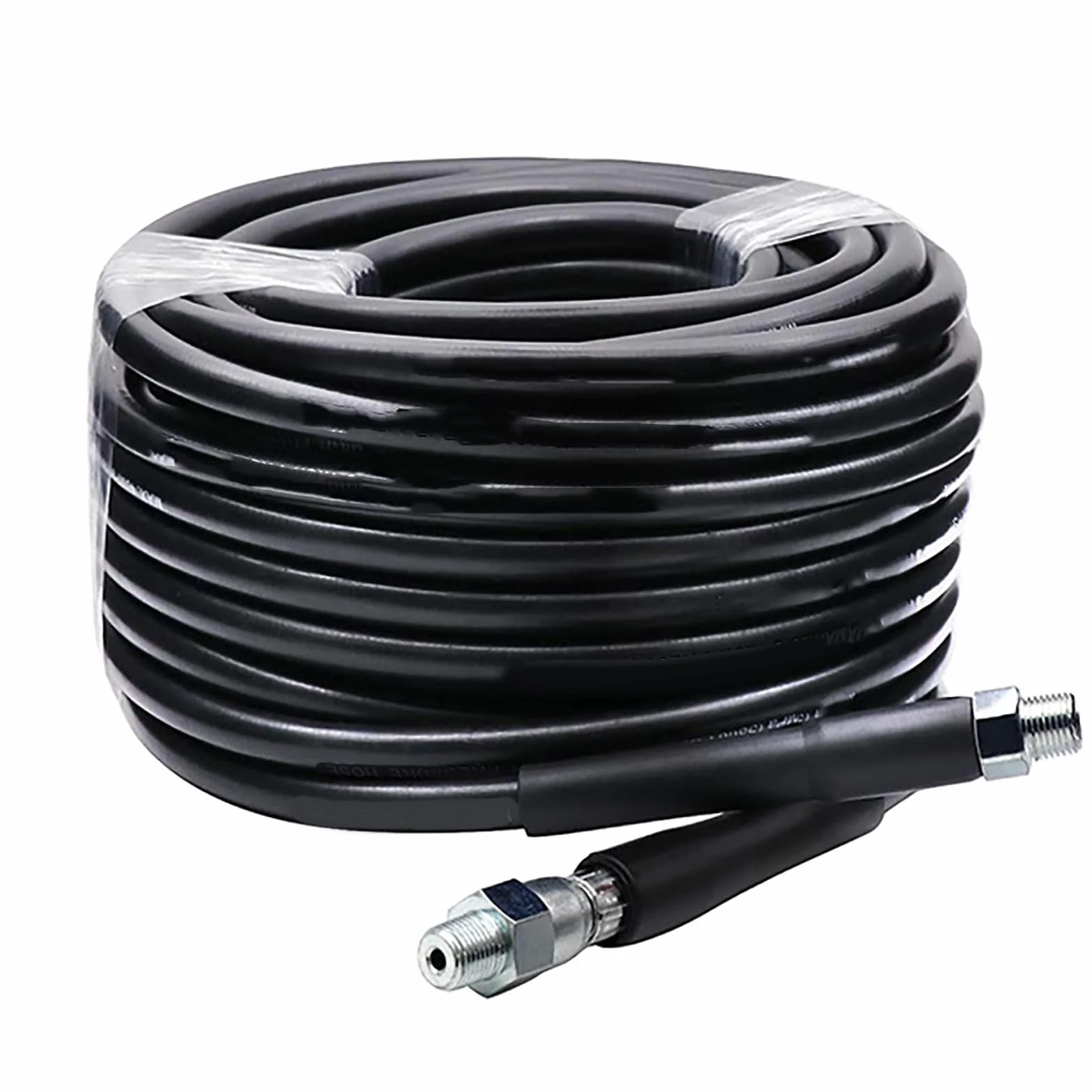 Akozon Kit de Chorro de Alcantarillado de 15M, Manguera Limpiadora de Drenaje de Alta Presión de 5800Psi con Boquillas, Conector Npt de 1/4 de Pulgada para Eliminación de Obstrucciones de Tuberías de