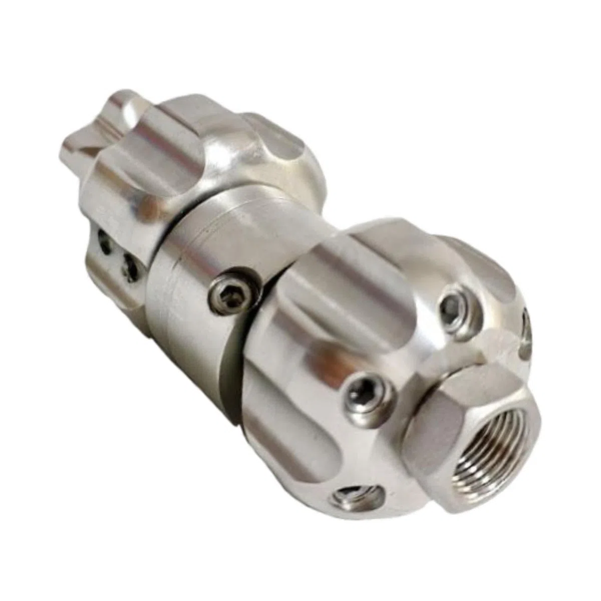 Milageto Piezas de Boquilla para hidrolimpiadora de alcantarillado, Conector rápido de Acero Inoxidable con Interna de 3/8", Cabezal de Boquilla, 70 L Mín. 150 Bar
