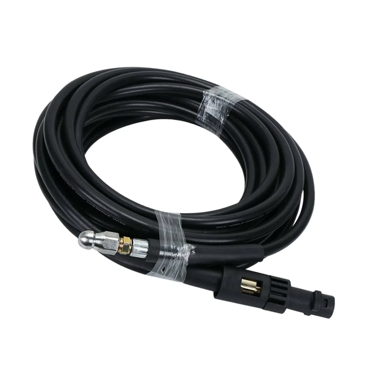 15m Manguera De Limpieza Para Desatascar Tuberías Herramienta Flexible De Presión Para Drenaje y Lavado De Coches Boquillas y Adaptadores