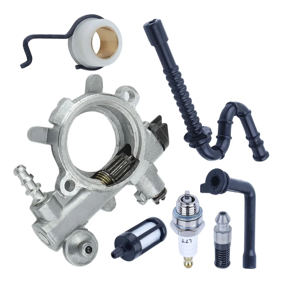 Kit de línea de llenado de Aceite for Engranajes helicoidales de Aceite, Compatible con Motosierra 034 036 MS360 1125 640 3201