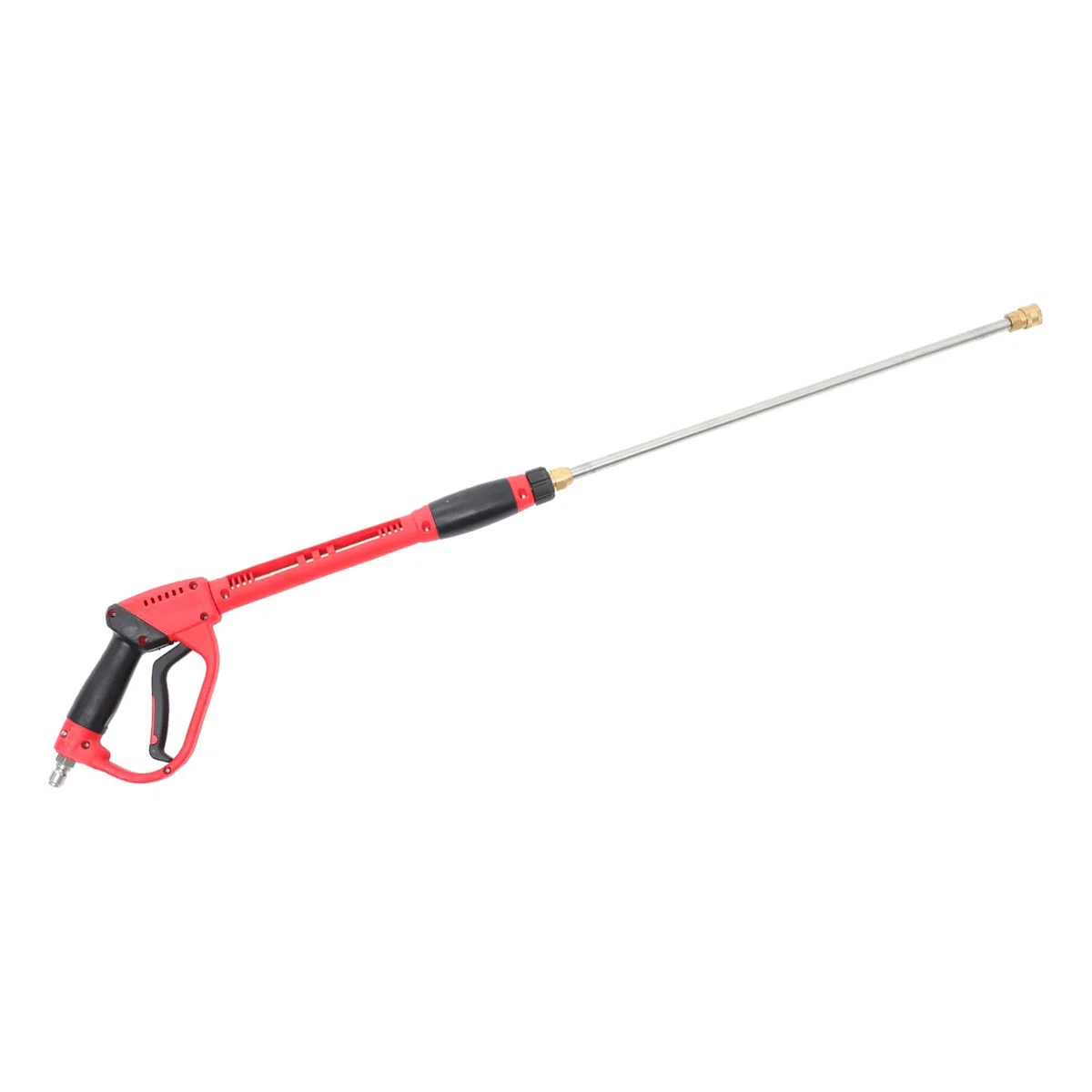 Toddmomy Pistola Lavadora Alta Presión Roja 5000 PSI con M22 | Varilla de Reemplazo, Interfaz 1/4, Cobre y Abs con Acero Inoxidable, Limpieza Doméstica y Lavado de Coche