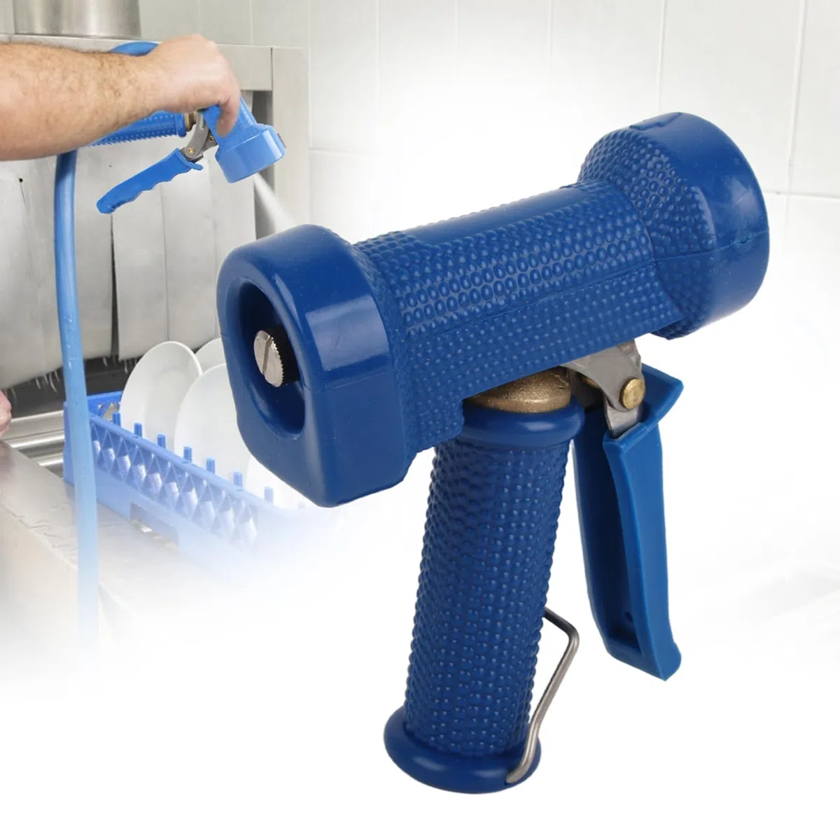 Boquilla de Pulverización de Alta Presión, Pulverizador con Cabezal de Pulverización para Limpieza de Cocina, para Hotel, Restaurante, Cocina, Rosca Macho de 1/2 Pulgadas y 20mm