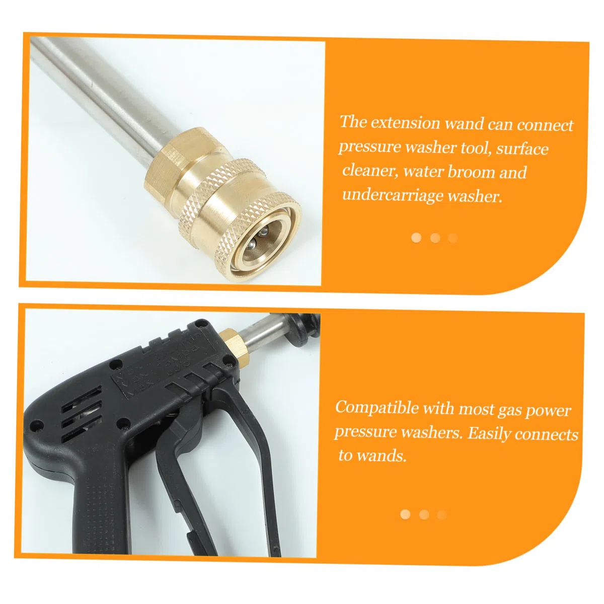 ibasenice Hidrolavadora Compatibles Accesorios para Lavadora Varilla De Hidrolavadora Boquilla Ajustable Lavado