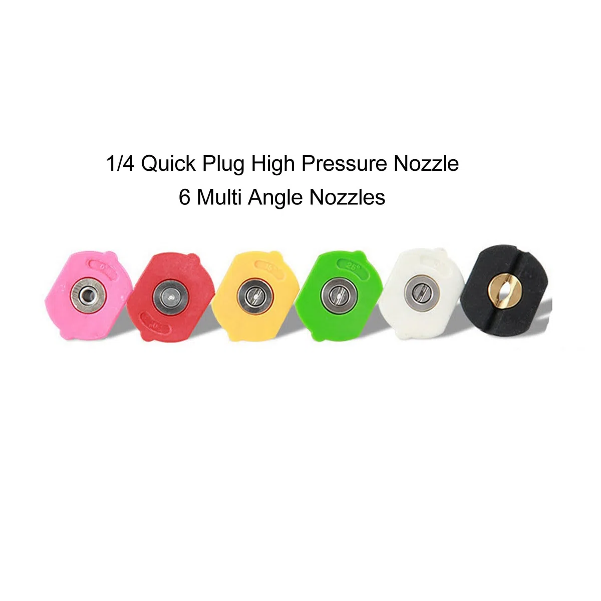 Generic Lanza de Lavado a Presión Duradera de Acero Inoxidable con 6 Boquillas de Pulverización Perfecta para la Limpieza del Coche y el Hogar