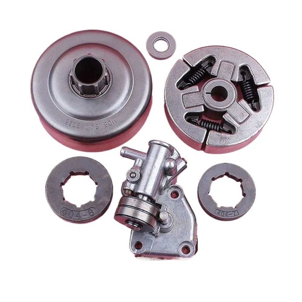 Conjunto de Aceite de Tambor de Embrague Compatible con Rueda Dentada de 8 y 7 Dientes 070 .404, Repuesto de Motosierra