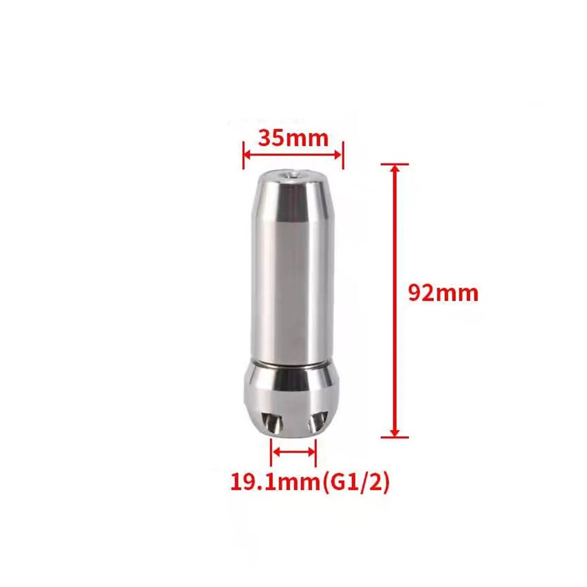 Cabezal Turbo y boquilla de Rotor, controlador limpieza drenaje corte raíces, alta presión, entrada 1/2 pulgadas for tubería dragado 20-80L(1l2 female 40LPM)