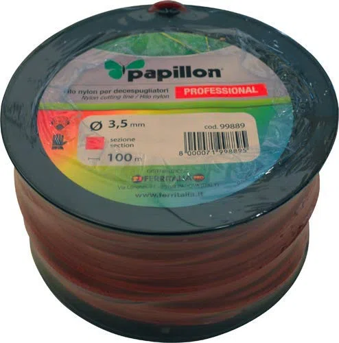 Hilo Nylon Cuadrado Profesional Ø 4,0 mm (Bobina 100 Metros)
