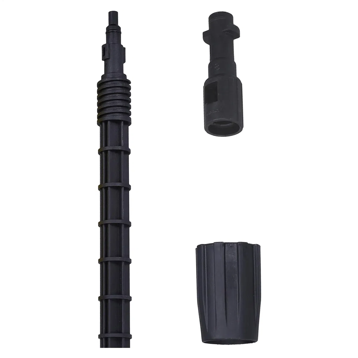 Cepillo Rotativo para Hidrolimpiadora con Mango Telescópico, Limpiador de | Superficies con Lanza de Extensión – Universal para Terrazas, Fachadas, Suelos y Garajes – Accesorio de Limpieza para Exterio