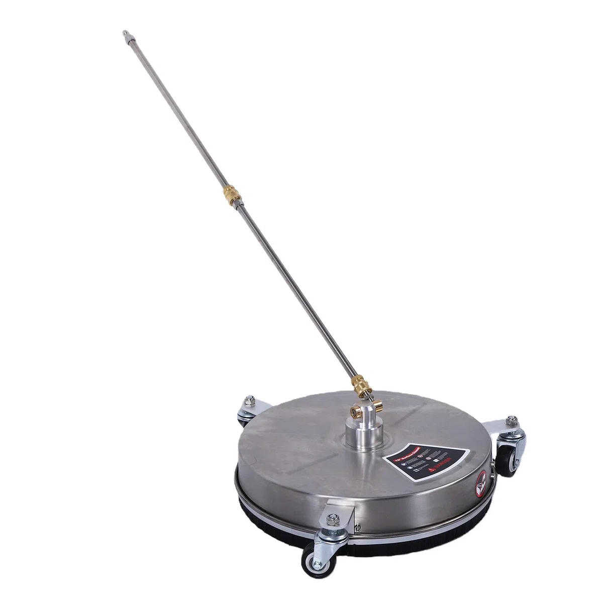 Varita de Extensión para Lavadora a Presión, Boquilla Giratoria de Acero Inoxidable Turbo Boost con 2 Varillas de Extensión, Accesorio Limpiador de 15 Pulgadas para Limpieza de Patios, Aceras y
