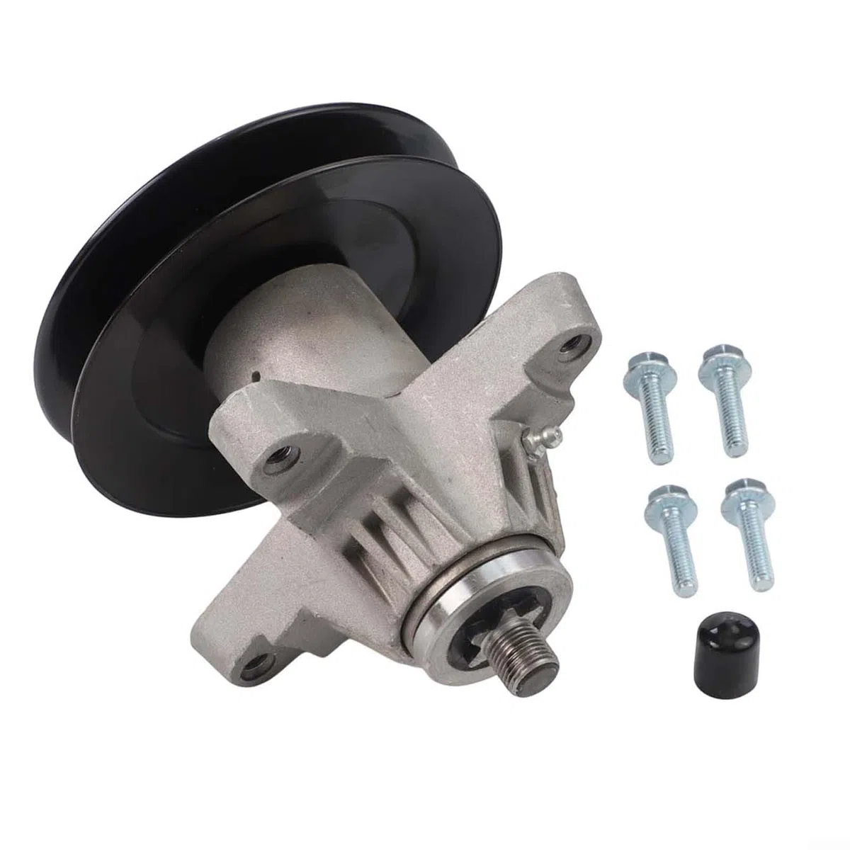 Conjunto de husillo de cubierta de cortacésped para GT2100 sustituye a 918-04125C 918-04125B 918-04126 618-04126 18-04125A 618-04126A 918-04126B Componente de corte de metal con 4