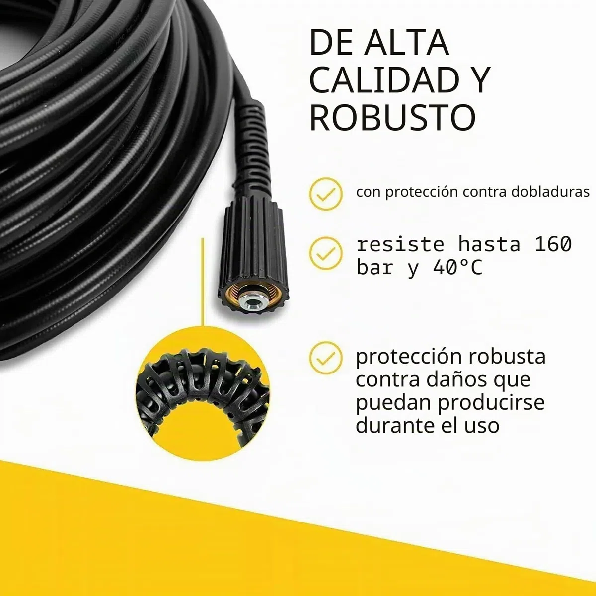M&M Smartek manguera desatascadora 20 m boquilla espiral, para Kränzle | Kit desatascador con manguera, adaptadores y boquillas según variante; comprobar conexiones, presión, contenido y equipo.