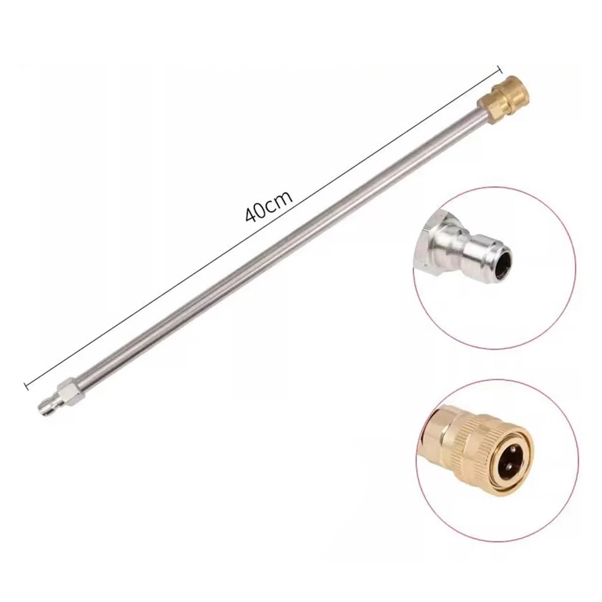 Varita de extensión para lavadora a presión Varilla de extensión for hidrolavadora alta resistencia, potencia limpieza compatible con limpiadores, cañones espuma y boquillas