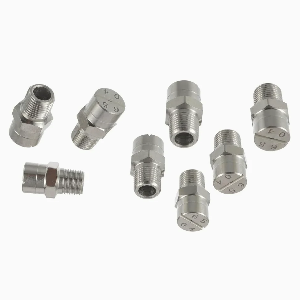 Puntas para hidrolimpiadoras, Puntas de boquilla pulverización acero inoxidable 304, alta presión 65 grados, tamaños múltiples, 5 o 10 unidades(No.15: 1/2 (2.4 Mm Aperture),10pcs)