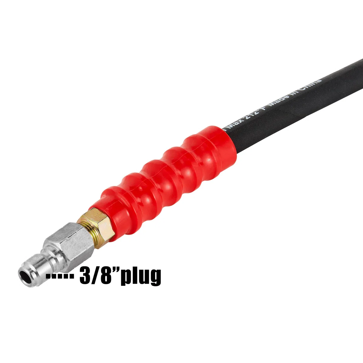 Tool Daily Manguera de lavado a presión de 50 pies con conexión rápida de 1 cm, 4000 PSI | Manguera de alambre trenzado de alta resistencia, resistente a las torceduras