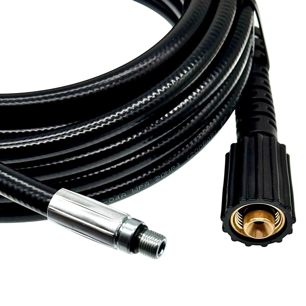 M&M Smartek manguera desatascadora 40 m compatible con Nilfisk/Alto, 1/2 | Manguera flexible para desatascar tuberías y desagües; comprobar conexión, longitud, boquillas y presión antes de usar.
